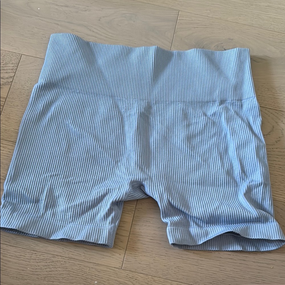 Light Blue Ribbed Lounge Set - Picture 2 of 3